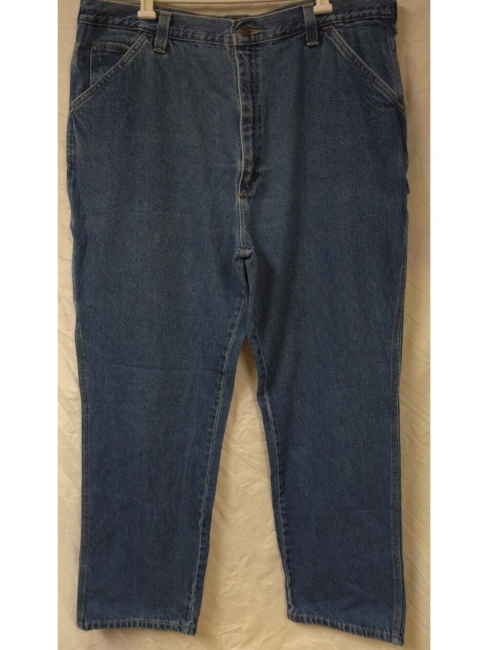Vtg Ely Cattleman Mens 40x30 Carpenter Relaxed Heavy Denim Made in USA Jeans